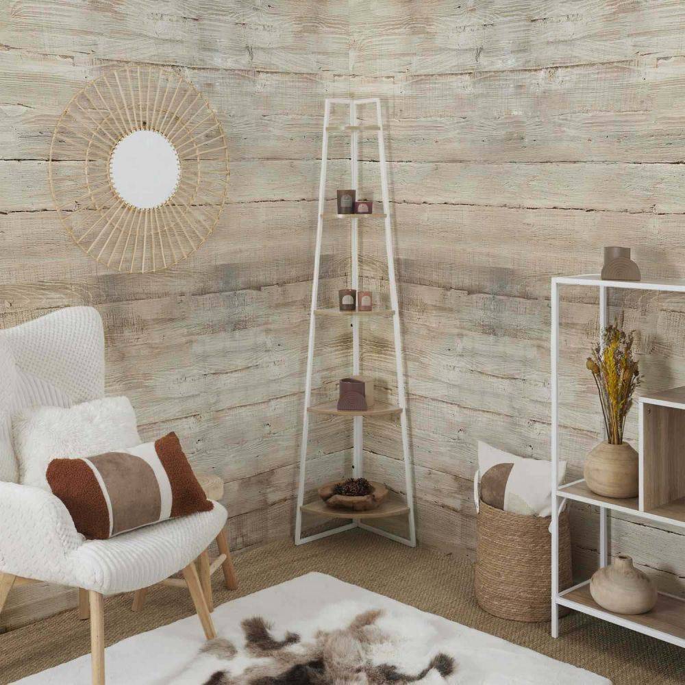 The Home Deco Factory - Etagère d'angle 5 niveaux en bois et métal - Image 2