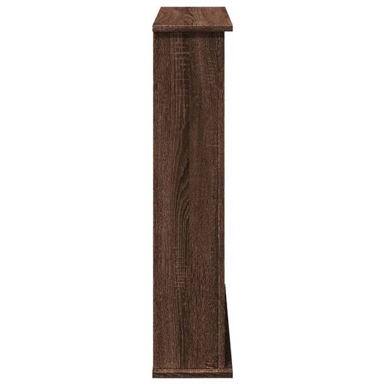 Manteau de Cheminée Effet Bois pour Salon Décoratif avec Étagère 75x20x87.5 cm Chêne Marron - ComfortXL Outdoor Living - Image 5