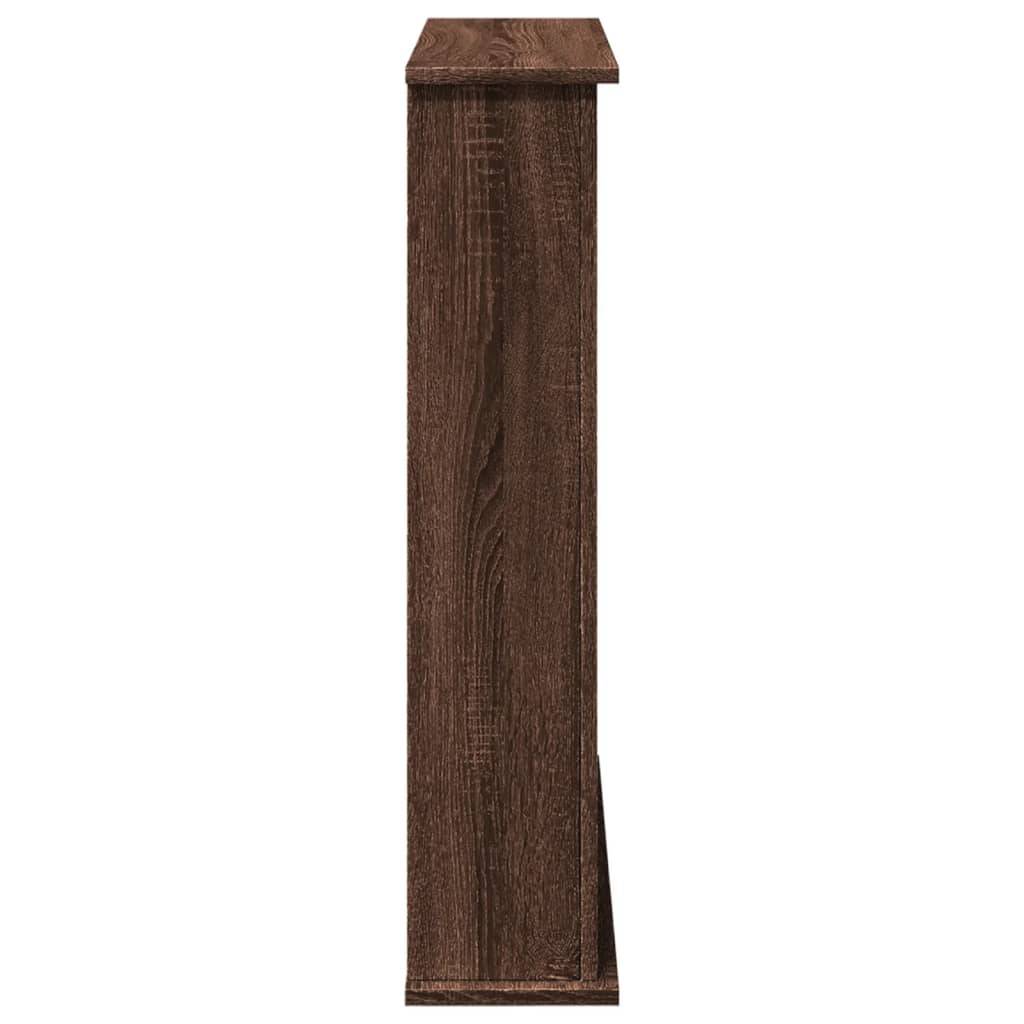 Manteau de Cheminée Effet Bois pour Salon Décoratif avec Étagère 75x20x87.5 cm Chêne Marron - ComfortXL Outdoor Living - Image 5
