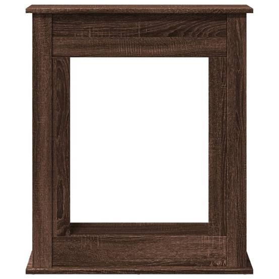 Manteau de Cheminée Effet Bois pour Salon Décoratif avec Étagère 75x20x87.5 cm Chêne Marron - ComfortXL Outdoor Living - Image 4