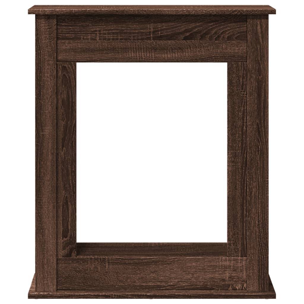 Manteau de Cheminée Effet Bois pour Salon Décoratif avec Étagère 75x20x87.5 cm Chêne Marron - ComfortXL Outdoor Living - Image 4