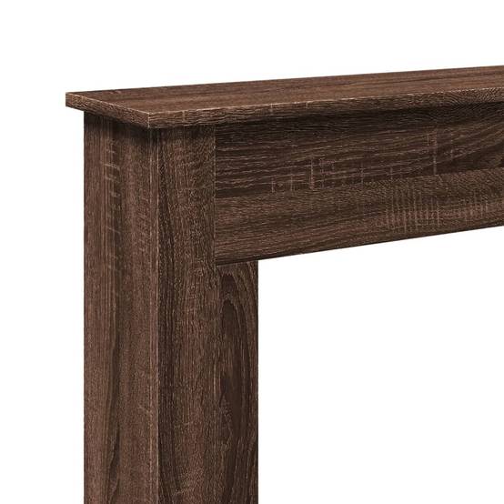 Manteau de Cheminée Effet Bois pour Salon Décoratif avec Étagère 75x20x87.5 cm Chêne Marron - ComfortXL Outdoor Living - Image 7