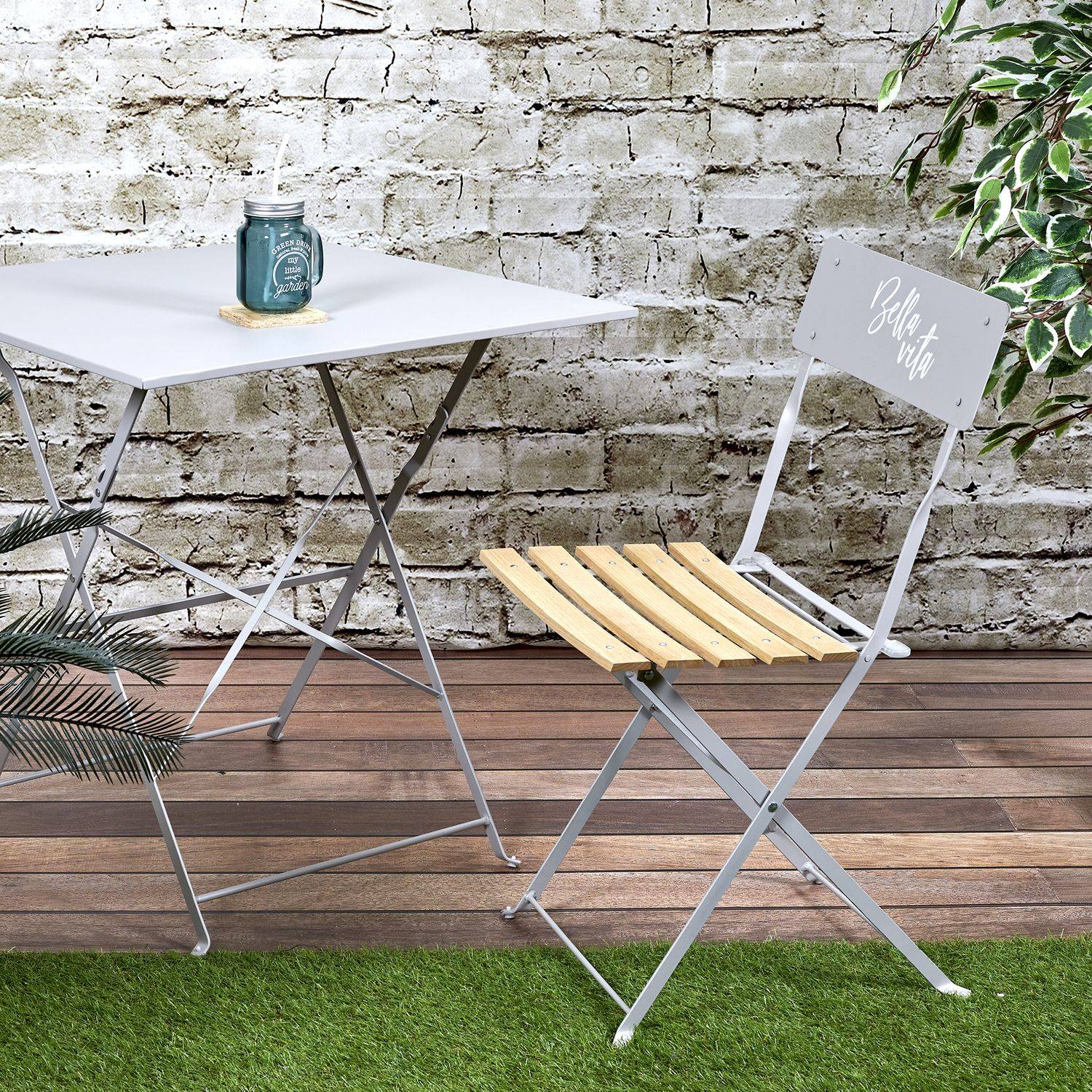 The Home Deco Factory - Lot de 2 Chaises pliantes Bella Vita - The Home Deco Factory - Image 2
