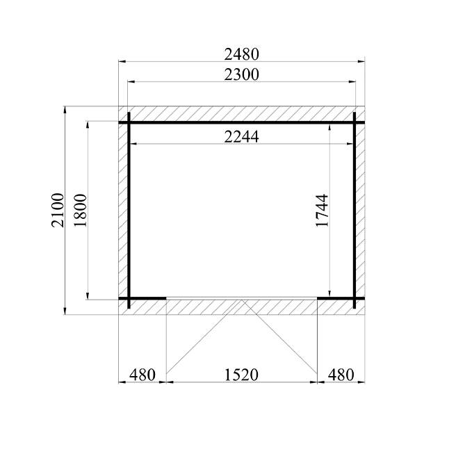 Eden Partenaire Jardin - Abri de jardin en bois mono pente de 3.91m² - Image 4