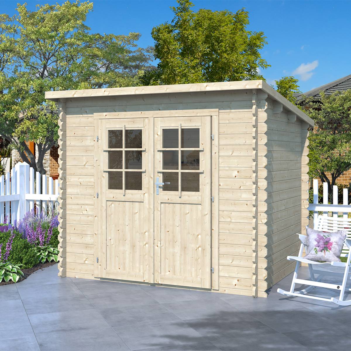 Eden Partenaire Jardin - Abri de jardin en bois mono pente de 3.91m² - Image 2