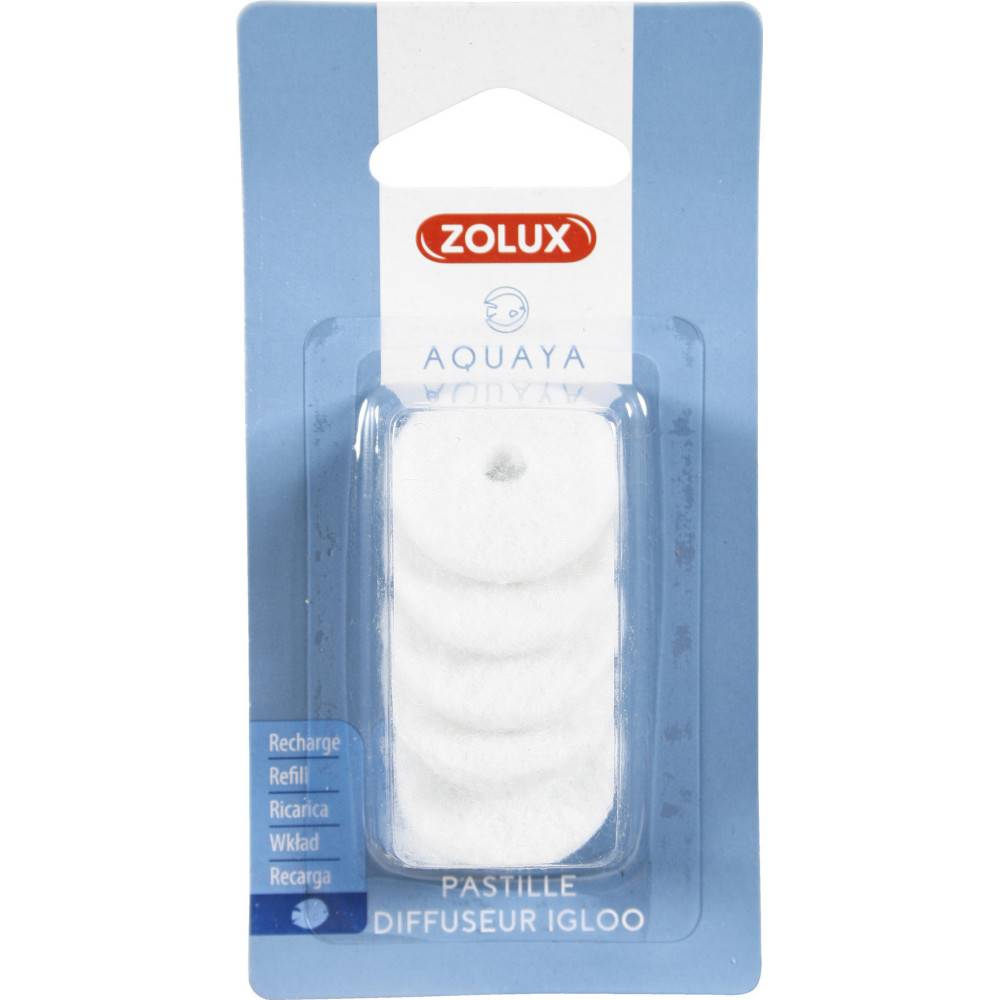 Zolux - 5 pastilles de rechange pour Diffuseur d'air igloo  pour aquarium