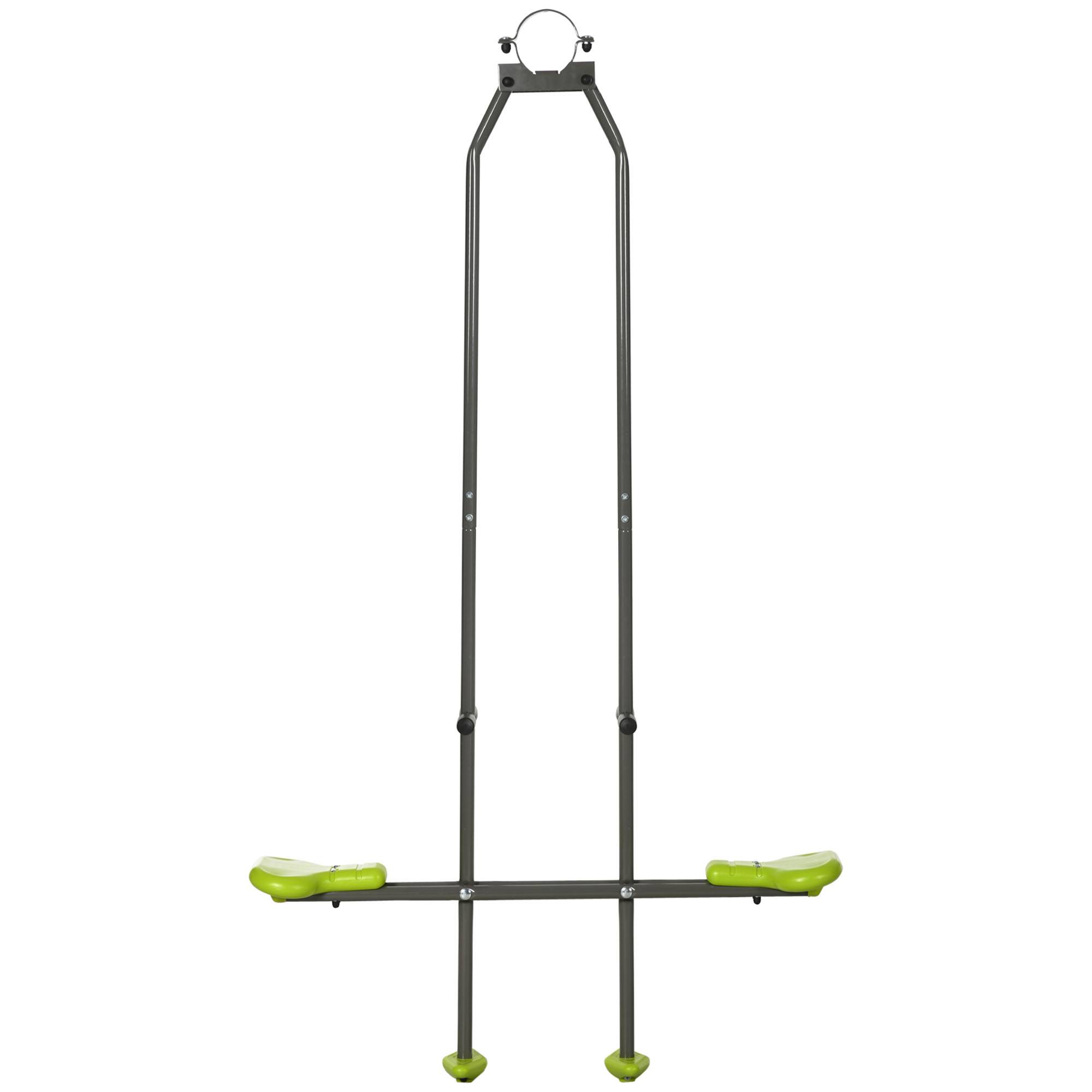Balançoire agrès vis-à-vis pour les enfants en acier et plastique pour portique - 3 à 6 ans 97,5 x 23 x 170 cm - Image 2