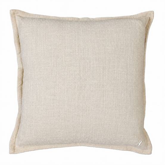 Home Maison - Housse de coussin 100% coton rayures rustiques LOURMARIN - HOME MAISON - Coton - Beige - Image 2