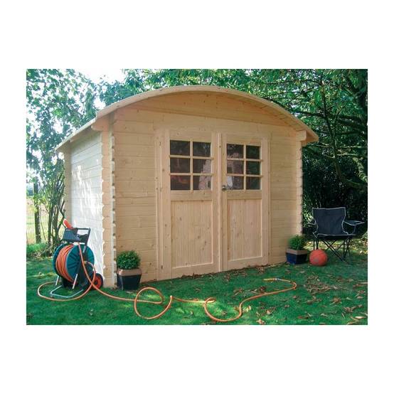 Maisonnette de Jardin Dainville en Bois Solide avec Toit Arrondi - Image 1