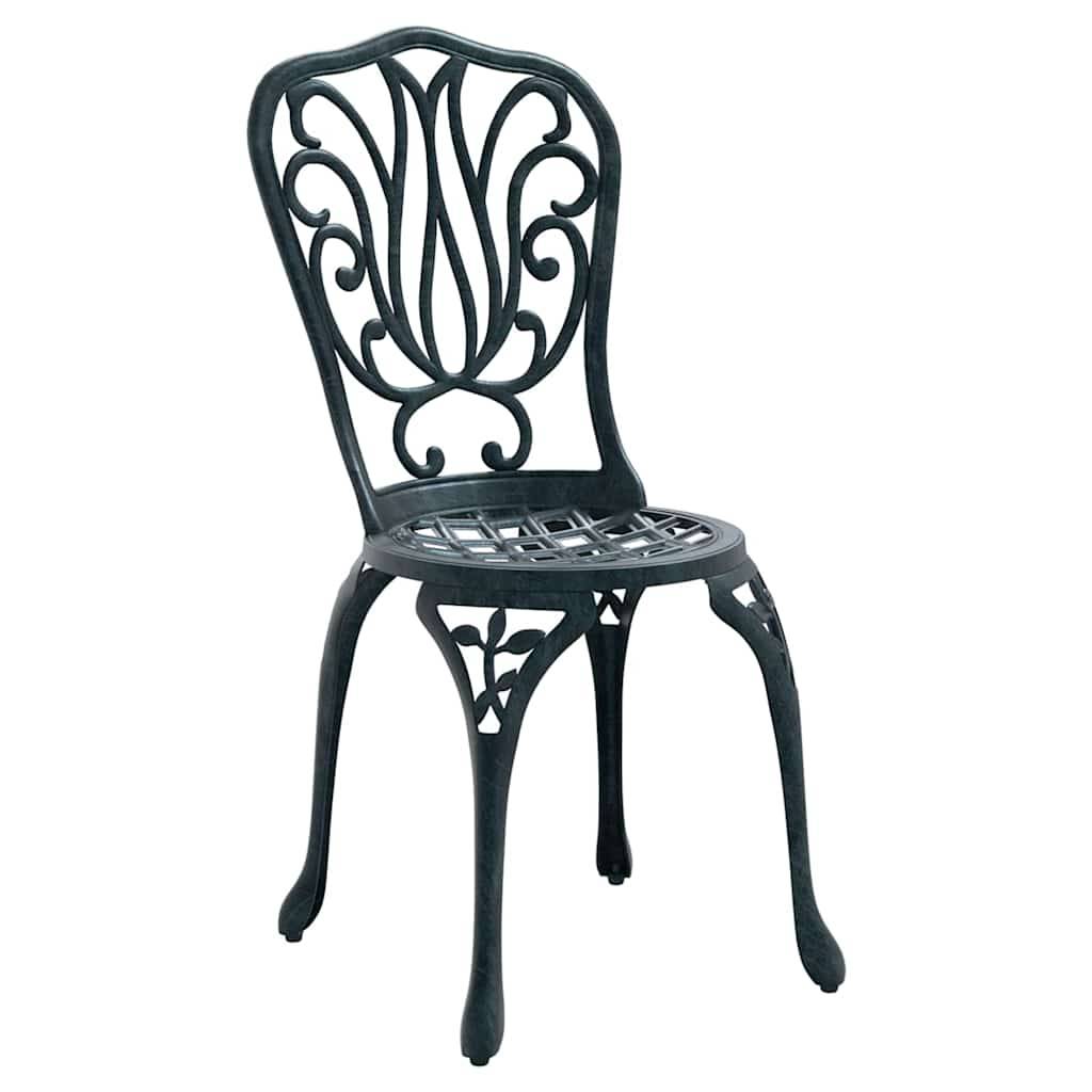 Vidaxl - Ensemble bistro de jardin 3 pcs-Salons de jardin Vert Aluminium 451925 - Image 4