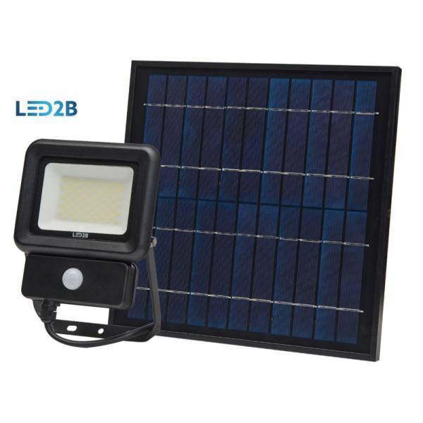Projecteur led solaire 20W 1400 lumens détecteur de mouvement LED blanc froid 6500k extérieur IP65 professionnel - Image 5