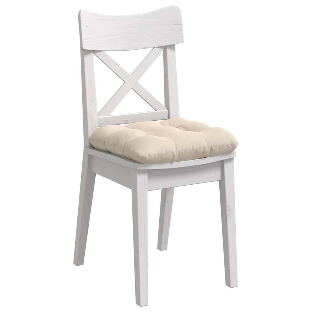 Lot de 4 Coussins de Siège Microfibre Antitache Déhoussable pour Salle à Manger Beige 40x40 cm – ComfortXL Outdoor Living - Image 3
