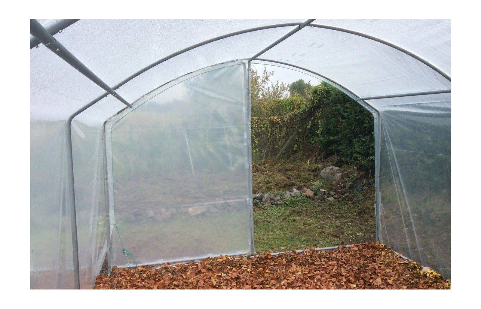 Serre tunnel de jardin - 22,5m² -  3 x 7,5 m - pieds droits - haute résistance à petit prix - LES SERRES TONNEAU - Image 6