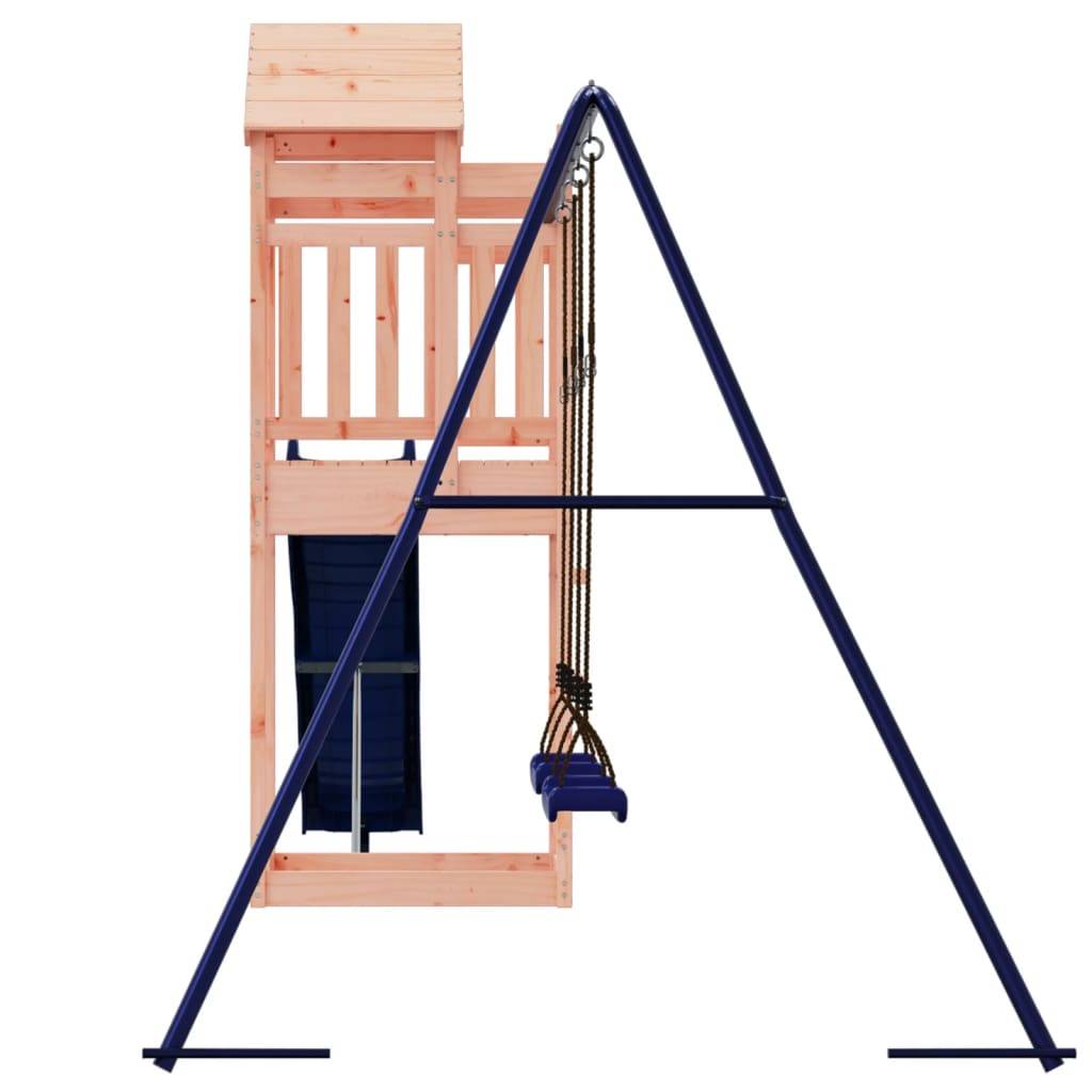 Helloshop26 - Aire de jeux d'extérieur balançoires toboggan portiques robuste jeux jardin 492 x 185 x 238 cm bois massif de douglas - Image 4