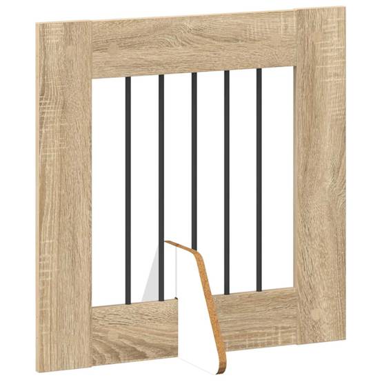 ComfortXL - Barrière pour chien bois ingénierie intérieur pliable 8 panneaux chêne sonoma - ComfortXL Outdoor Living - Image 3