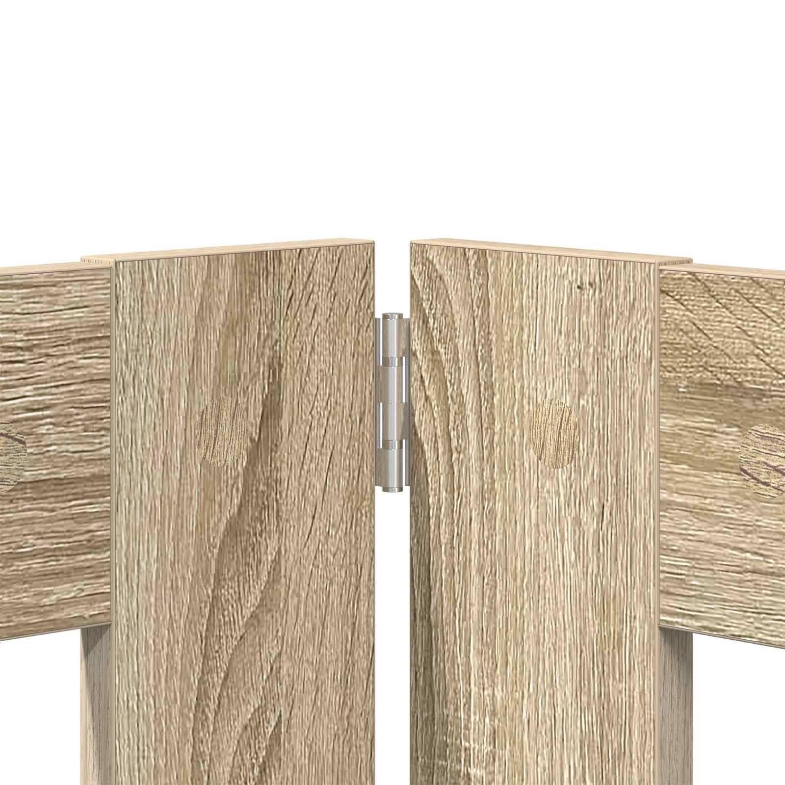 ComfortXL - Barrière pour chien bois ingénierie intérieur pliable 8 panneaux chêne sonoma - ComfortXL Outdoor Living - Image 4