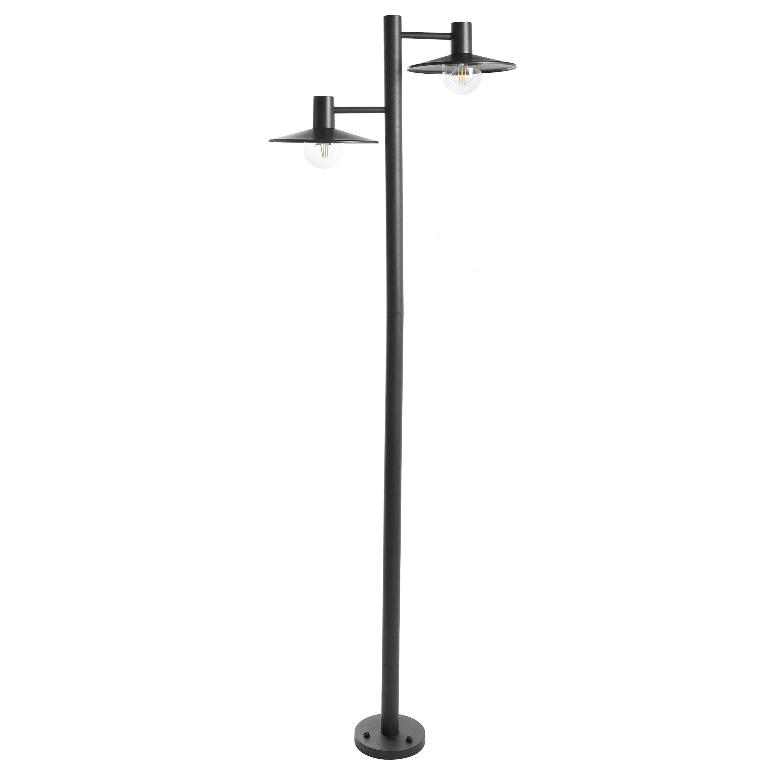Beliani - Réverbère Aluminium Noir BARALIA - Beliani - Image 2