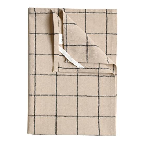 Home Maison - Torchon de cuisine en coton à motif carreaux - HOME MAISON - Coton - Beige - Image 1