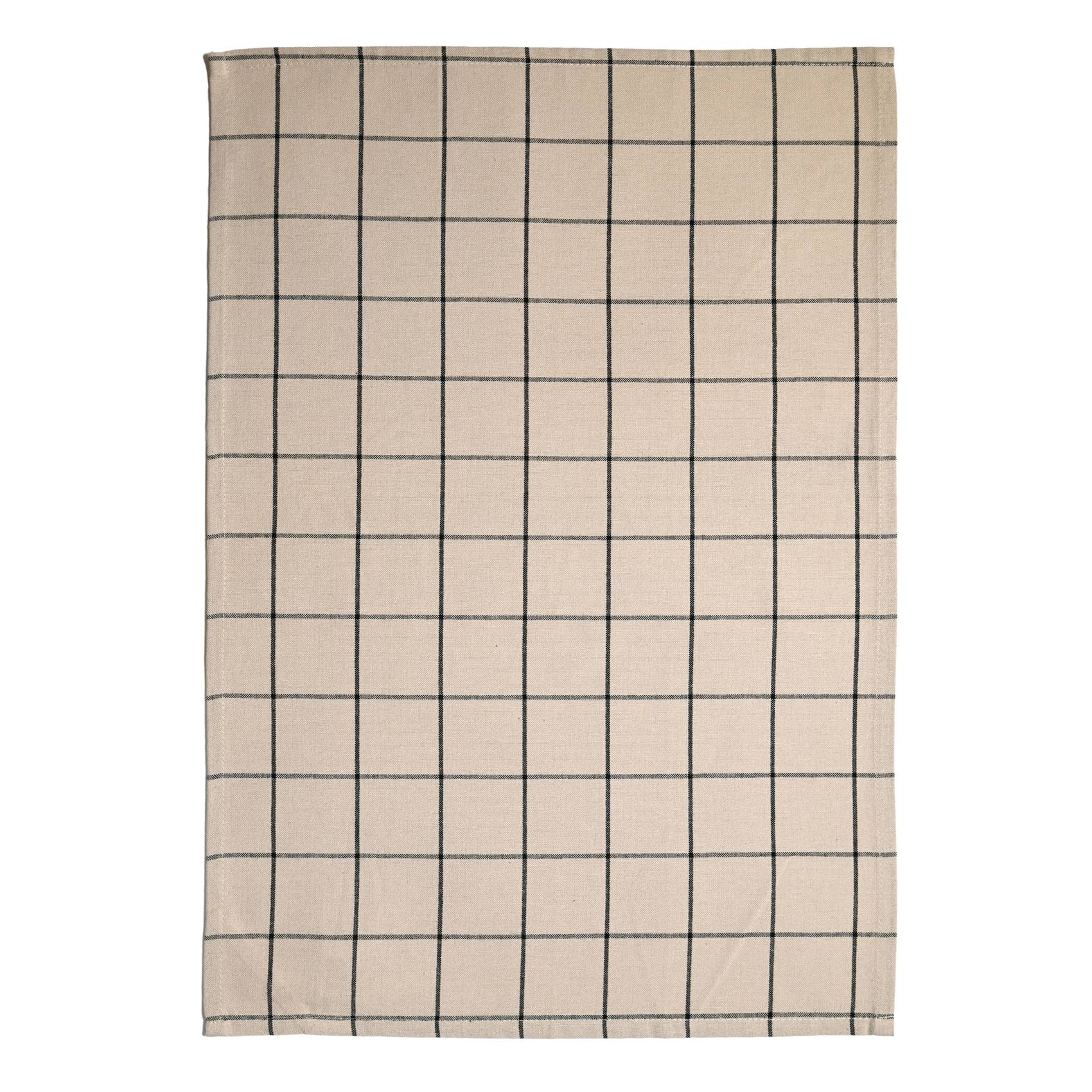 Torchon ancien à carreaux - France
