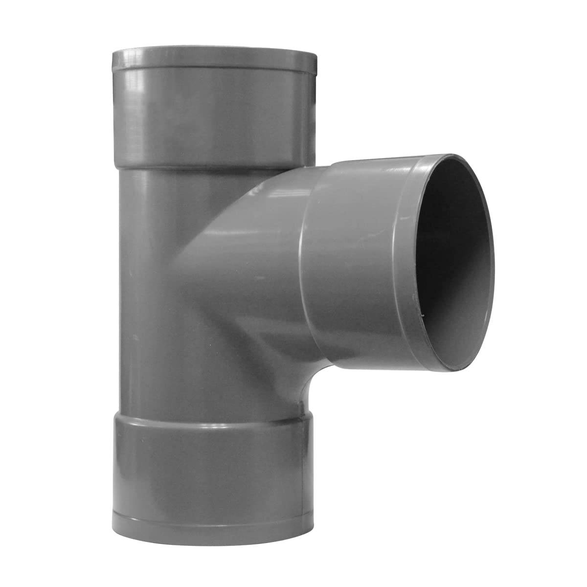 Jardibric - Jardibric - Té Pied de Biche 87°30 Ø50 PVC Femelle Femelle - Raccord Évacuation Eau - Té Assainissement Canalisation - Image 1