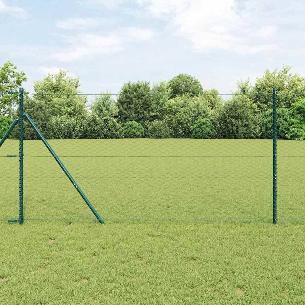 Clôture hexagonale PVC Vert 100 x 1 cm, Poids :17.5kg - PANGIVO - Image 1
