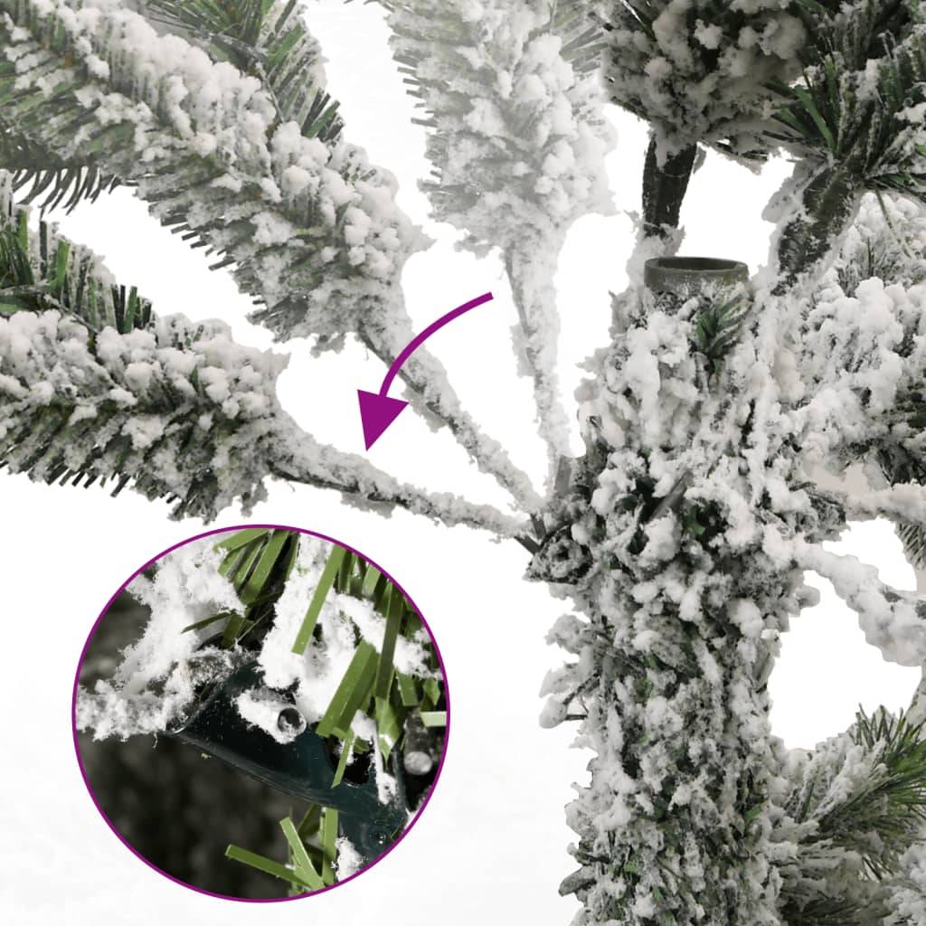 Sapin de Noël | Arbre de Noël artificiel à charnières avec neige floquée 270 cm Maison Chic - Image 3