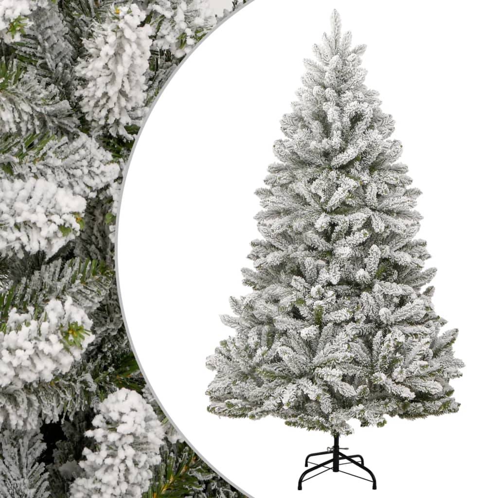 Sapin de Noël | Arbre de Noël artificiel à charnières avec neige floquée 270 cm Maison Chic - Image 2
