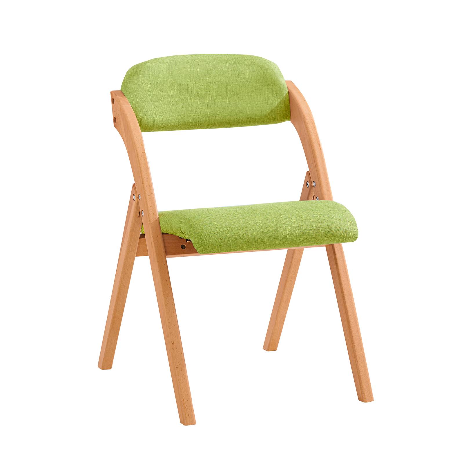SoBuy Chaise Pliante Rembourrée Ergonomique - Bureau et Cuisine Compacte pour Petits Espaces, Verte FST92-GR - Image 1