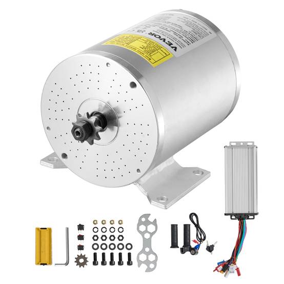 VEVOR Kit moteur électrique sans balais 2000 W, 48 V 4300 tr/min, contrôleur. - Image 1