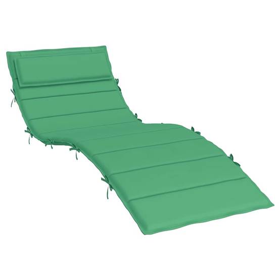 Galette pour Chaise Longue Tissu Oxford Déperlant pour Bain de Soleil Piscine Vert 180x60cm – ComfortXL Outdoor Living - Image 2