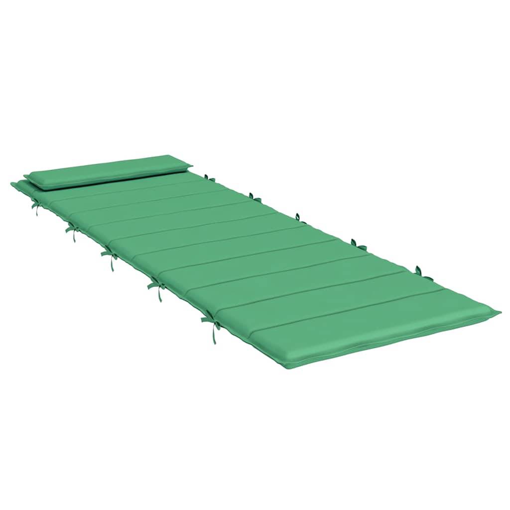 Galette pour Chaise Longue Tissu Oxford Déperlant pour Bain de Soleil Piscine Vert 180x60cm – ComfortXL Outdoor Living - Image 4