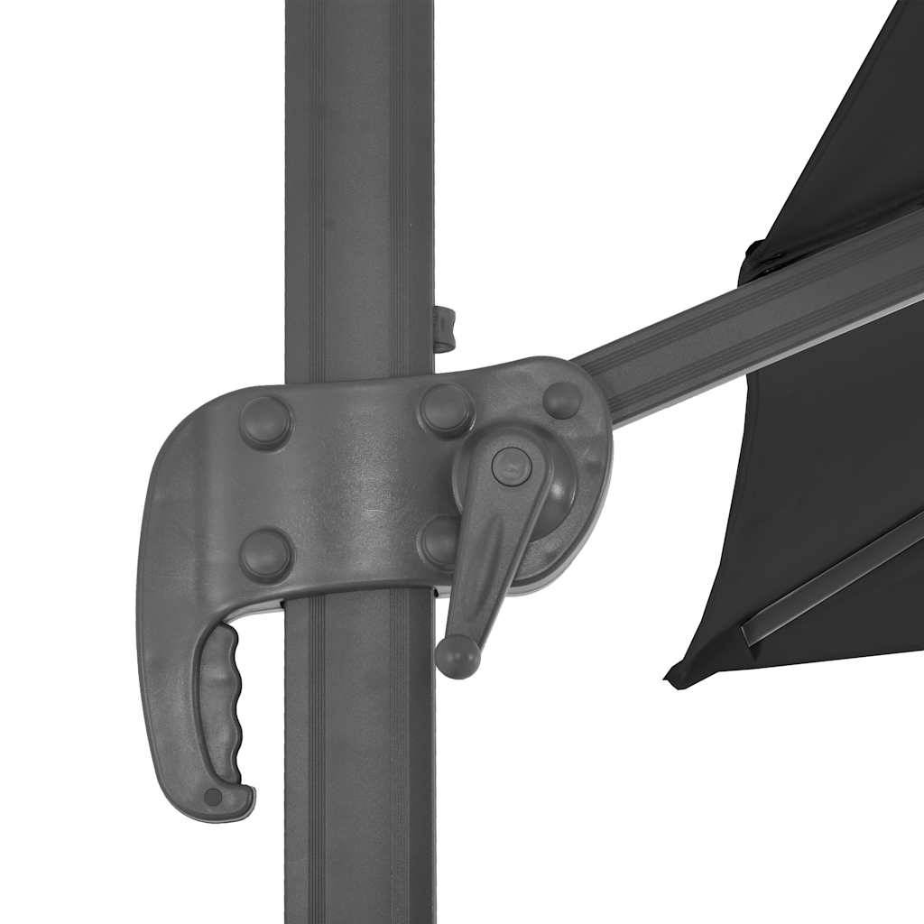 Parasol déporté aluminium anthracite 300 x 300 x 258 cm, Poids:20.14kg - PANGIVO - Image 7