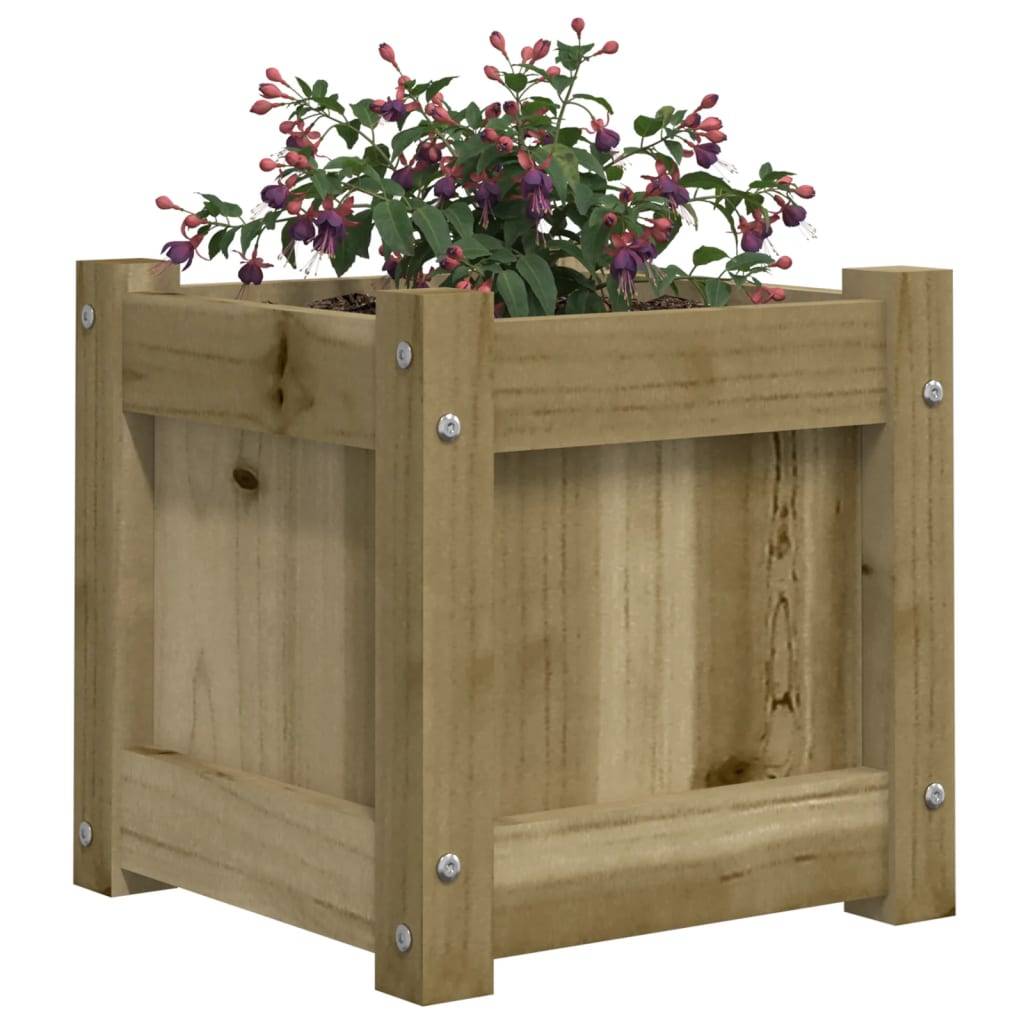 Maison Chic - Jardinière - Bac à Fleurs - Pot De Fleurs 31x31x31 cm bois de pin imprégné - Image 4