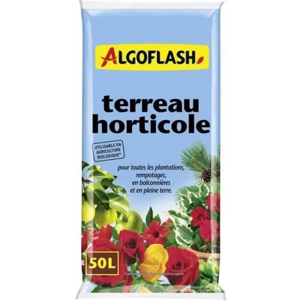 Algoflash - ALGOFLASH - Terreau Horticole 50 L - Image 1