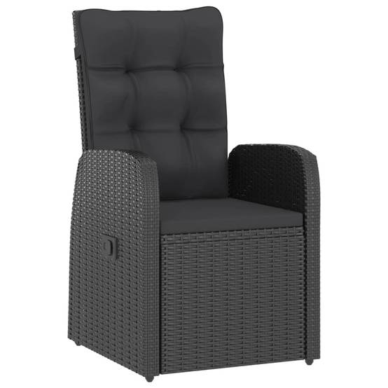 Vidaxl - Salon de jardin 11 pcs avec coussins résine tressée noir vidaXL 3059350 - Image 7
