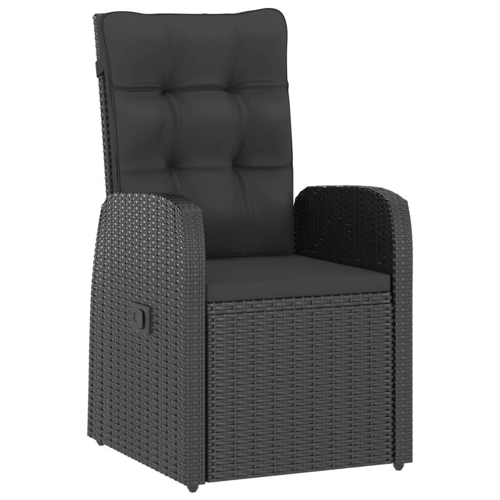 Vidaxl - Salon de jardin 11 pcs avec coussins résine tressée noir vidaXL 3059350 - Image 7