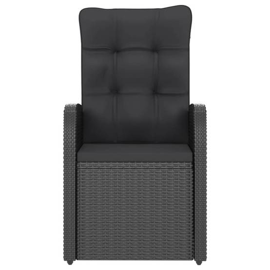 Vidaxl - Salon de jardin 11 pcs avec coussins résine tressée noir vidaXL 3059350 - Image 8