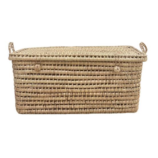 Home Maison - Malle de rangement feuille de palmier - HOME MAISON - Osier - Naturel - Image 1