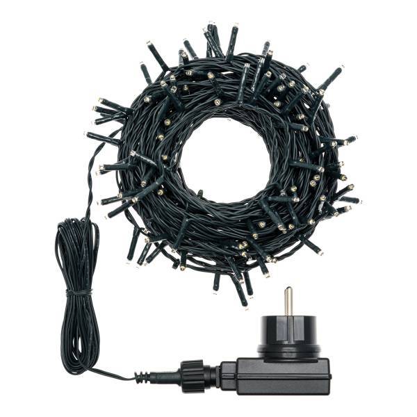 Lotti - Guirlande lumineuse ambrée 12,6M 180 miniLED lumière fixe câble vert Lotti - Image 3