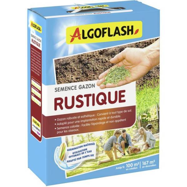 Algoflash - Semences gazon - ALGOFLASH - Rustique - 2,5 kg