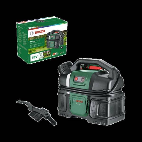 Bosch - Nettoyeur pression (de vélo) sans fil BOSCH - Fontus 18V-6 Bike Cleaner - 18V - 20 bar - 2.2 l/min - Réservoir 6L