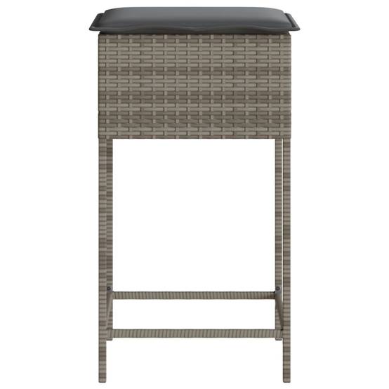 Prolenta Premium - Chaises de jardin rotin gris 40 x 40 x 76 cm - Prolenta premium p375.6 - Image 6