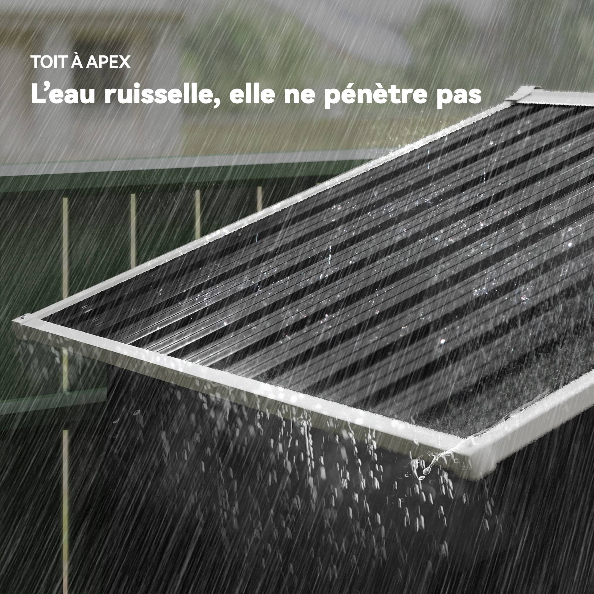 ComfortXL - Abri de jardin acier galvanisé rangement outils double porte 194x107x191cm gris - ComfortXL Outdoor Living - Image 8
