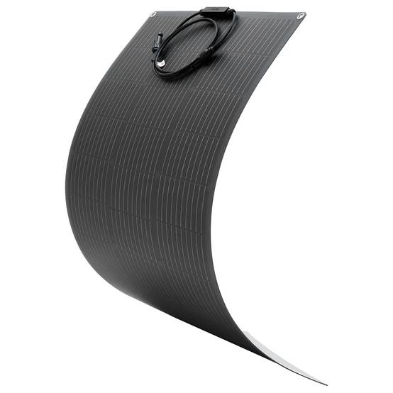 VEVOR Panneau Solaire Monocristallin Semi Flexible 100 W Chargeur Hors Réseau - Image 1