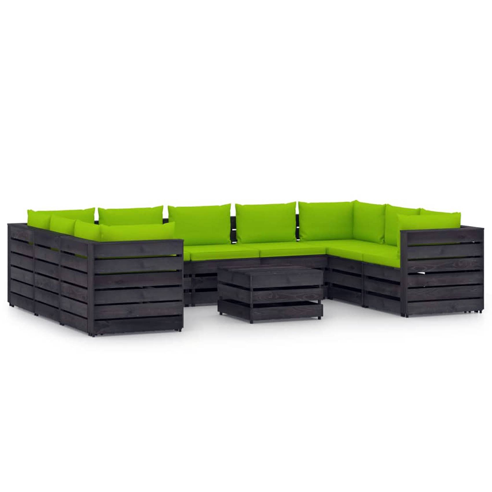 Vidaxl - Salon détente en palette avec coussins colorés - vidaXL - Image 2