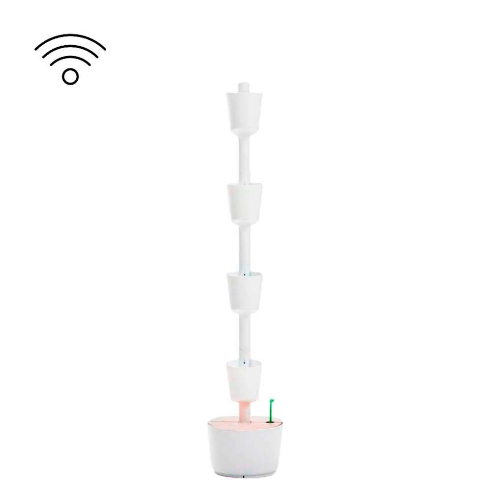 Jardinière verticale CitySens blanche avec 4 pots 
et arrosage automatique Wi-Fi - Image 2