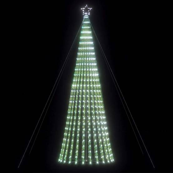 Sapin De Noël - Arbre de Noël lumineux conique 1028 LED blanc froid 403 cm - Image 2