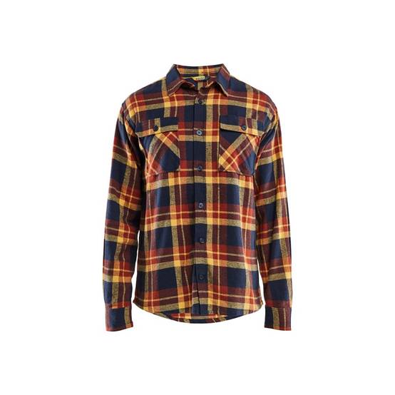 Chemise de flanelle, bleu, grandeur Grand de JACKFIELD Chemise de flanelle, bleu, grandeur Grand de JACKFIELD
