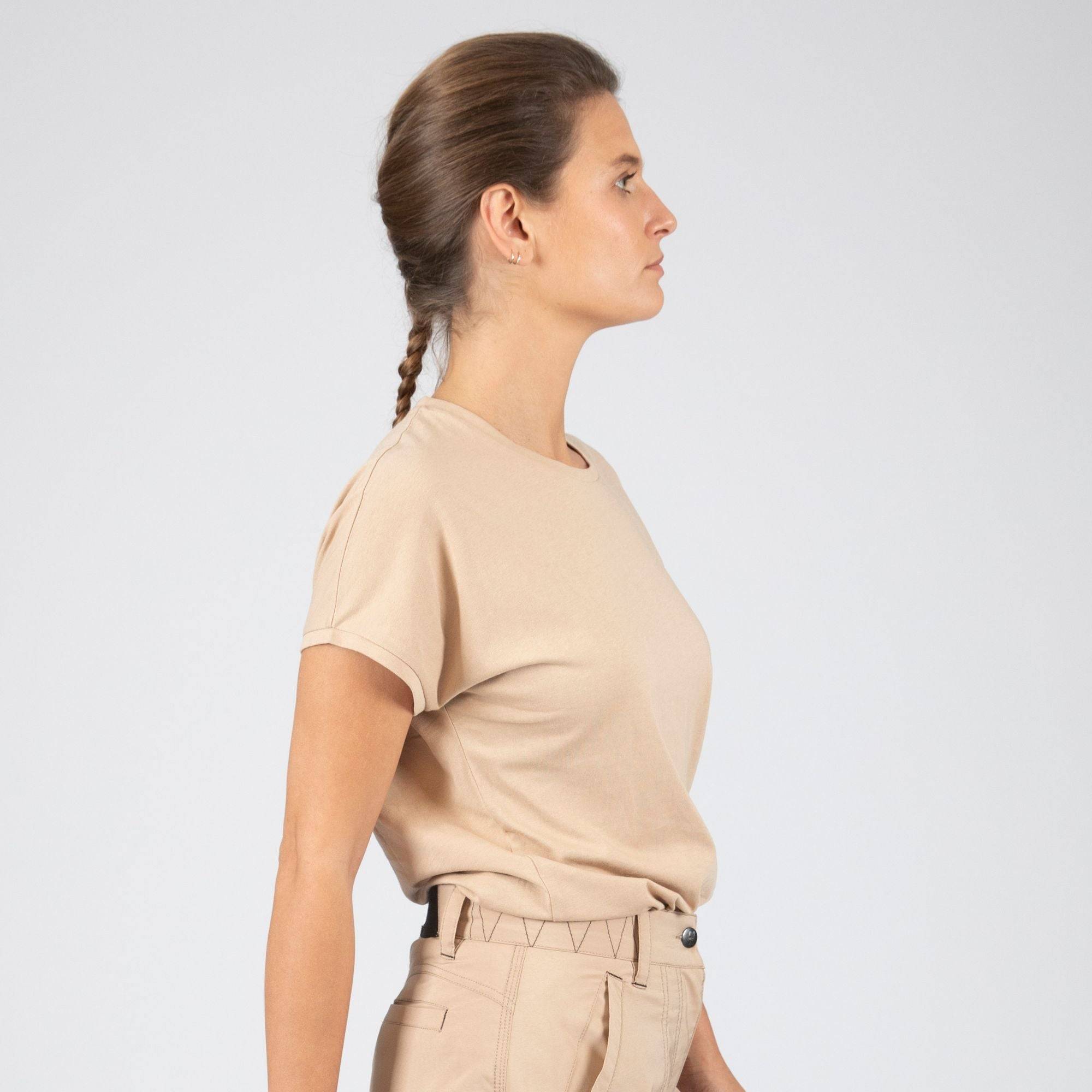 Nineworths - LUDI - T-SHIRT MANCHES COURTES DE TRAVAIL - 1070 | Crème - Image 4