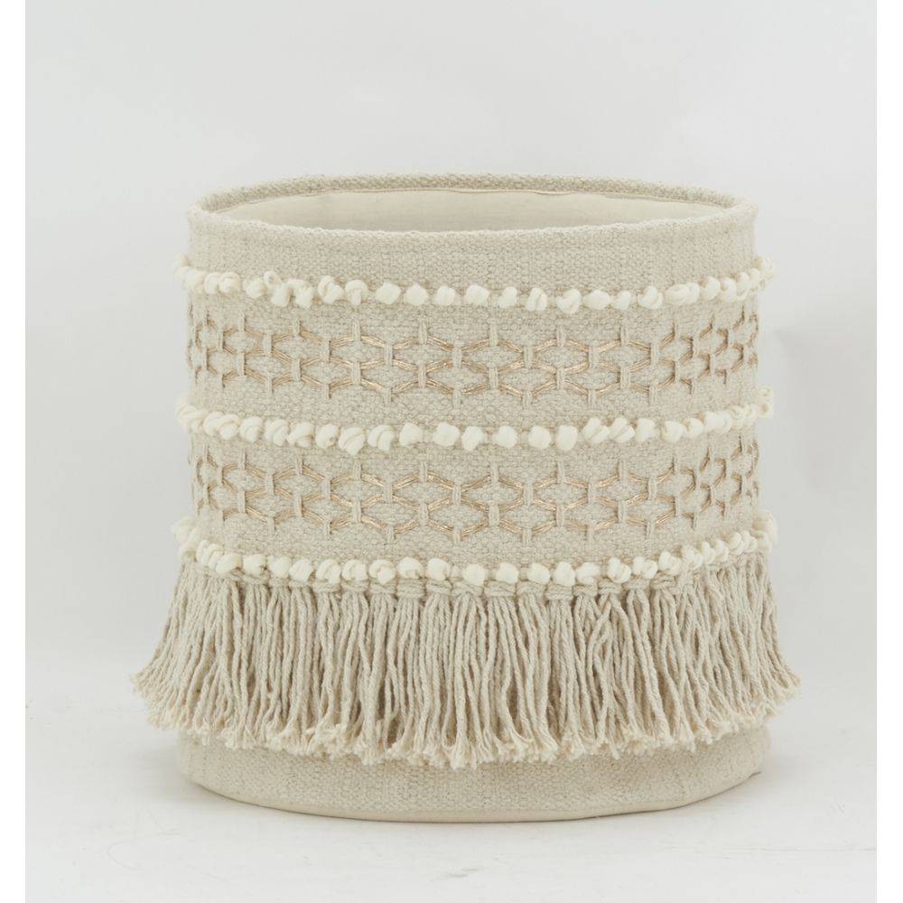 Aubry Gaspard - Corbeille de rangement en coton recyclé Lot de 3 - Image 4